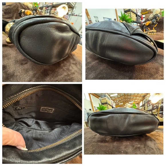 Versace Black Leather Crossbody bag EUC - Picture 8 of 10